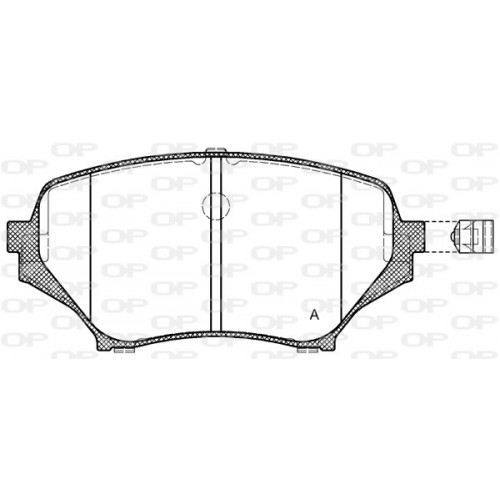 BRAKE PADS OPEN PARTS 1PCS 