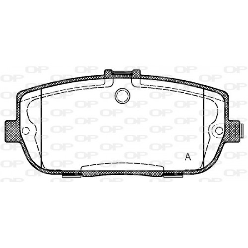 BRAKE PADS OPEN PARTS 1PCS 