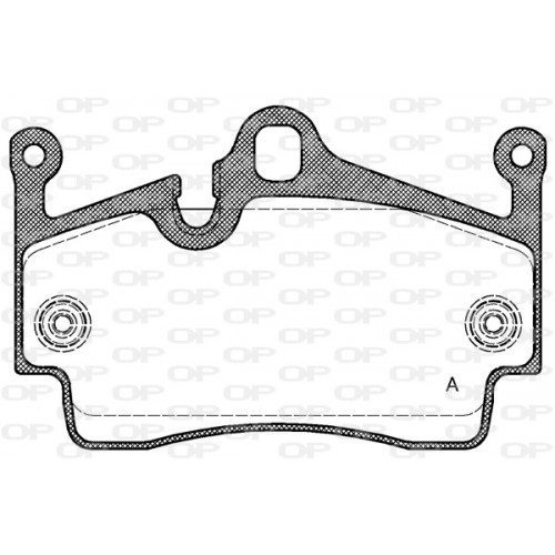 BRAKE PADS OPEN PARTS 1PCS 