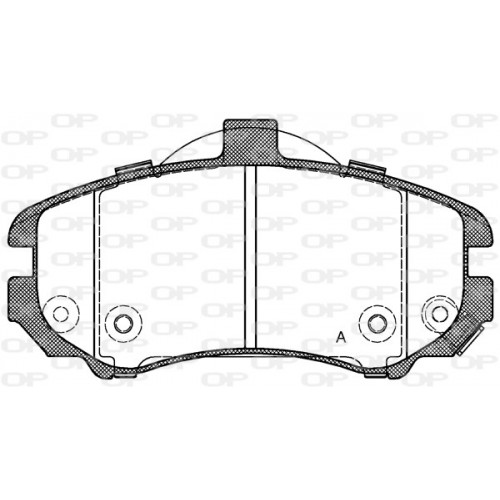 BRAKE PADS OPEN PARTS 1PCS ... 