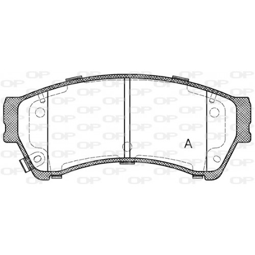 BRAKE PADS OPEN PARTS 1PCS 