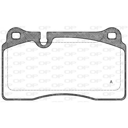 BRAKE PADS OPEN PARTS 1PCS 