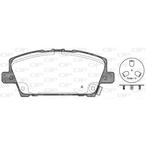 BRAKE PADS OPEN PARTS 1PCS 