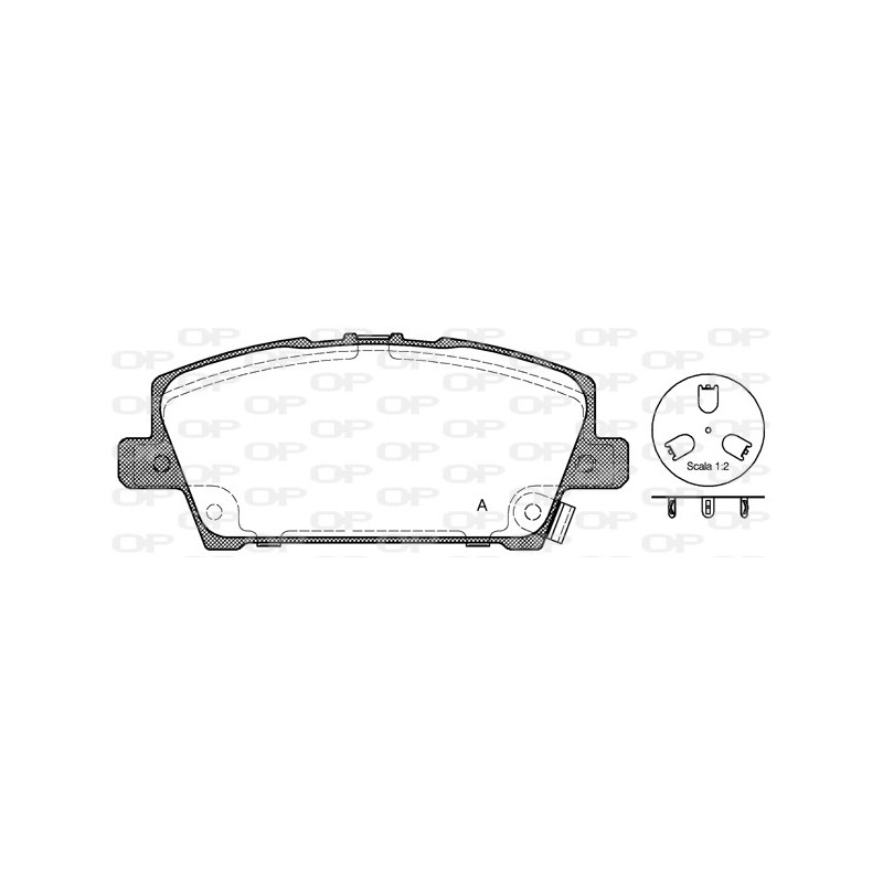 BRAKE PADS OPEN PARTS 1PCS 