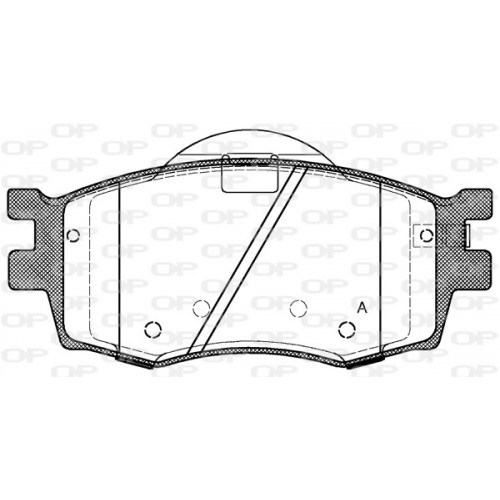 BRAKE PADS OPEN PARTS 1PCS 