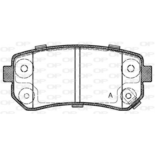 BRAKE PADS OPEN PARTS 1PCS 