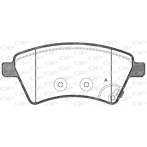 BRAKE PADS OPEN PARTS 1PCS 