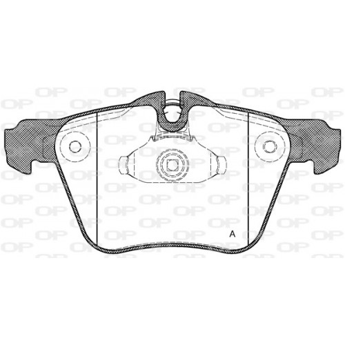 BRAKE PADS OPEN PARTS 1PCS 