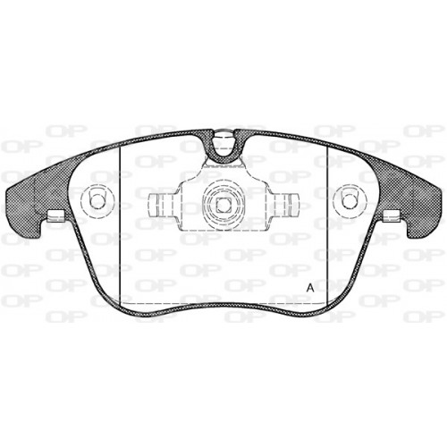 BRAKE PADS OPEN PARTS 1PCS 