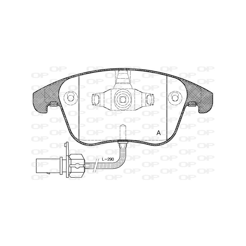 BRAKE PADS OPEN PARTS 1PCS 