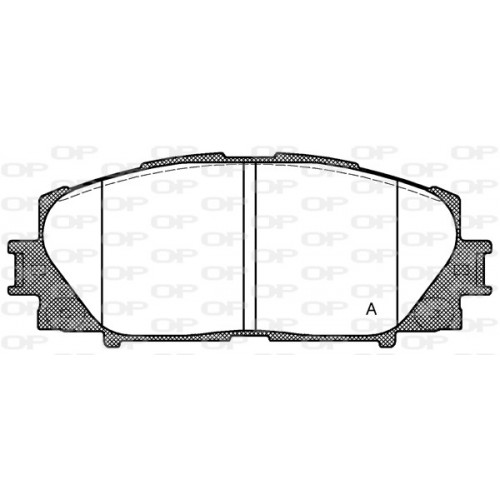 BRAKE PADS OPEN PARTS 1PCS 