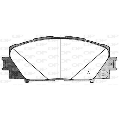 BRAKE PADS OPEN PARTS 1PCS 