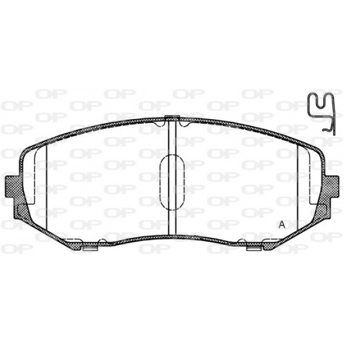 BRAKE PADS OPEN PARTS 1PCS 