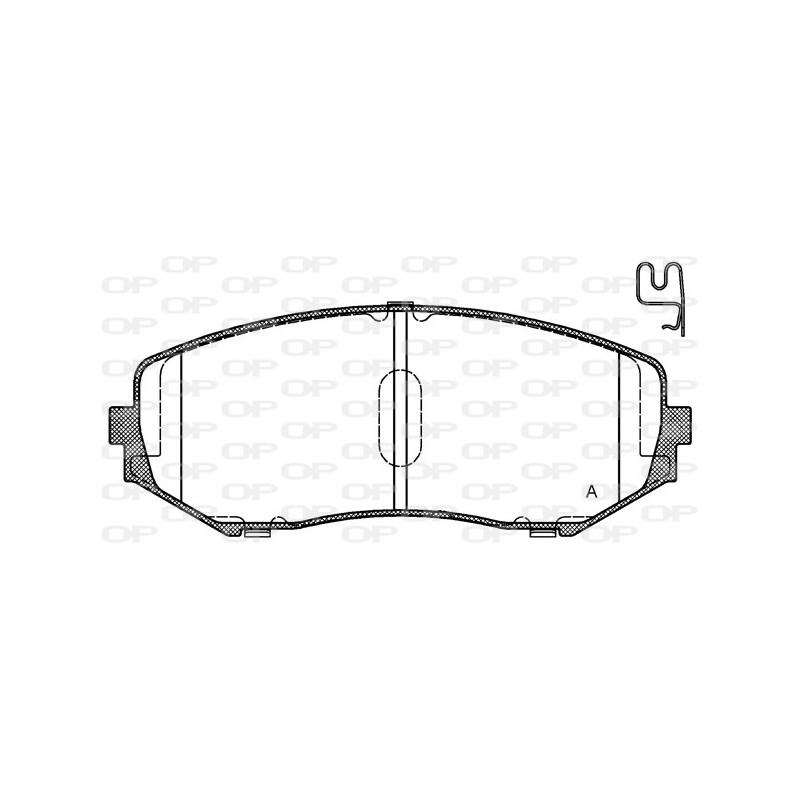 BRAKE PADS OPEN PARTS 1PCS 