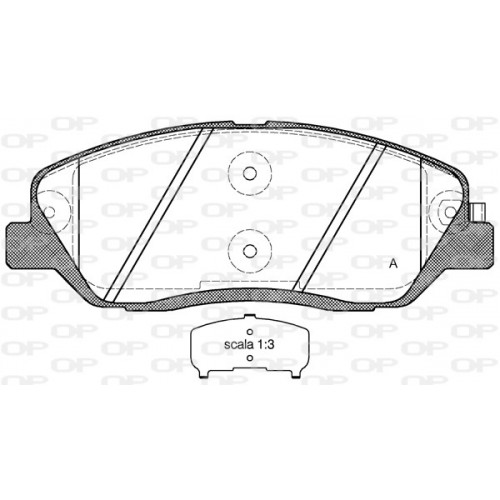 BRAKE PADS OPEN PARTS 1PCS 