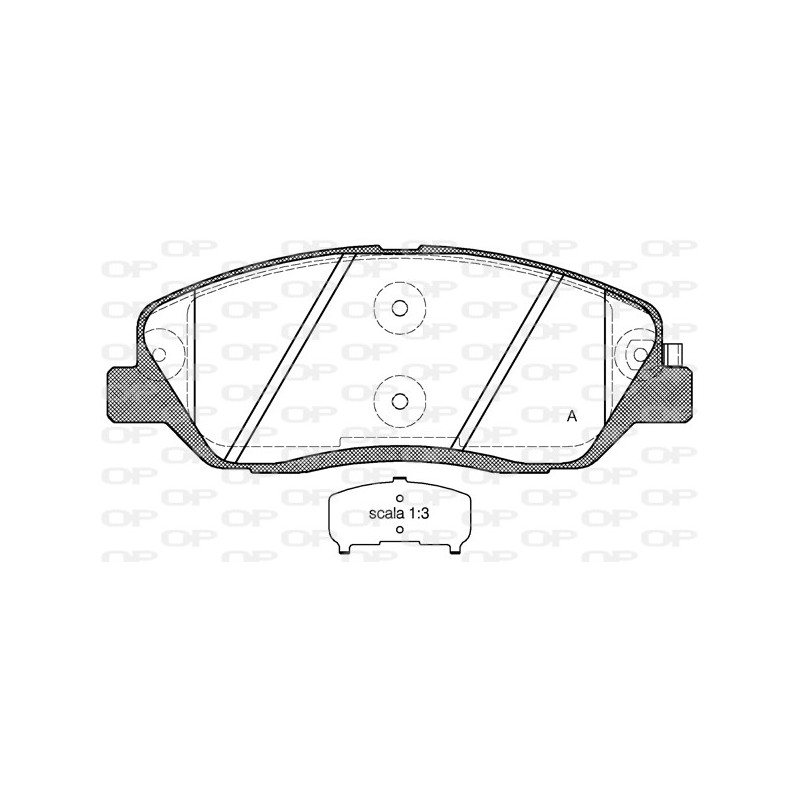 BRAKE PADS OPEN PARTS 1PCS 