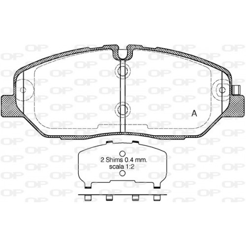 BRAKE PADS OPEN PARTS 1PCS 