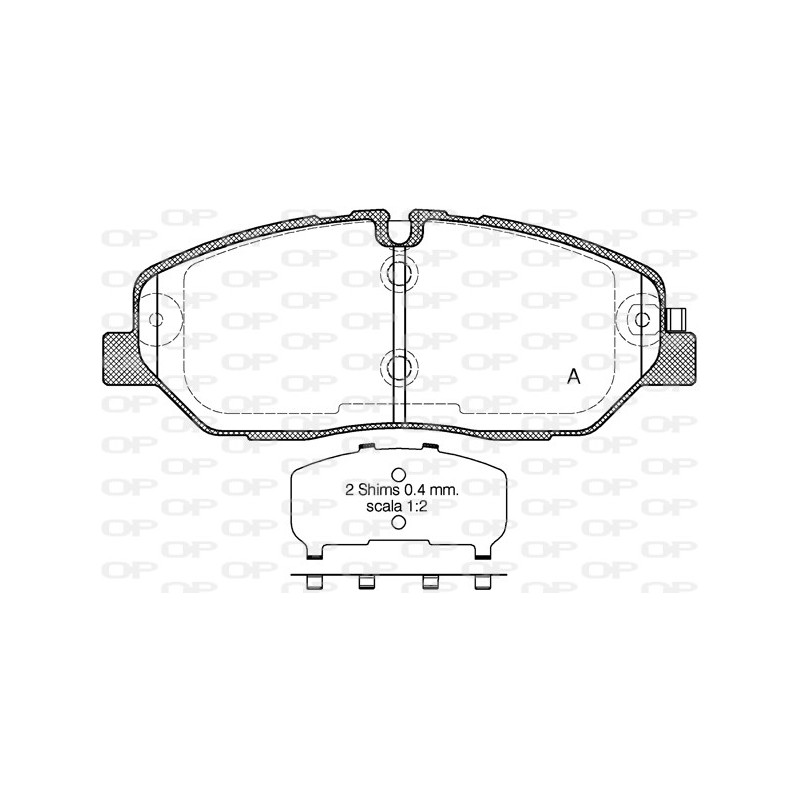 BRAKE PADS OPEN PARTS 1PCS 