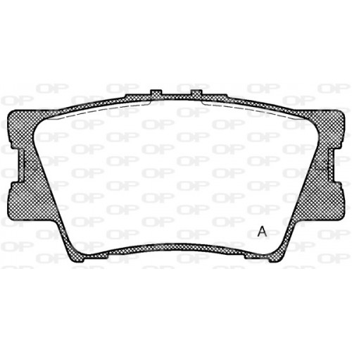 BRAKE PADS OPEN PARTS 1PCS 