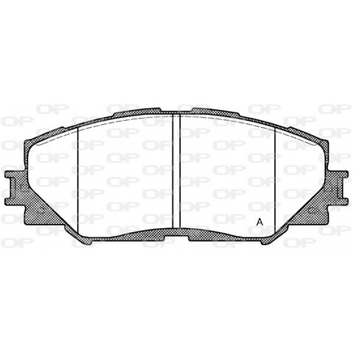 BRAKE PADS OPEN PARTS 1PCS 