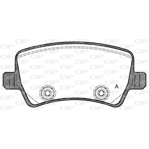 BRAKE PADS OPEN PARTS 1PCS 