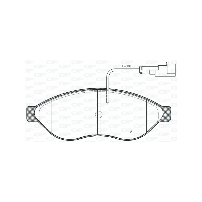 BRAKE PADS OPEN PARTS 1PCS 