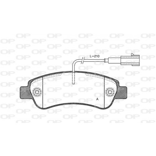 BRAKE PADS OPEN PARTS 1PCS 