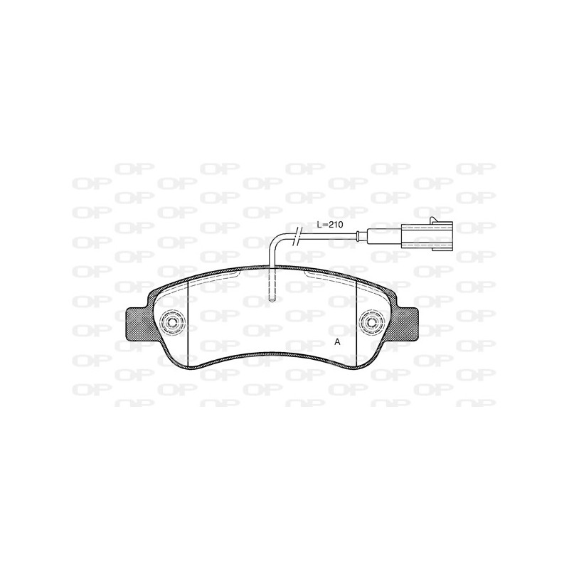 BRAKE PADS OPEN PARTS 1PCS 