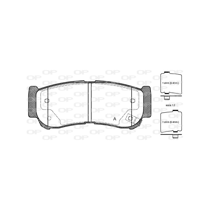 BRAKE PADS OPEN PARTS 1PCS 