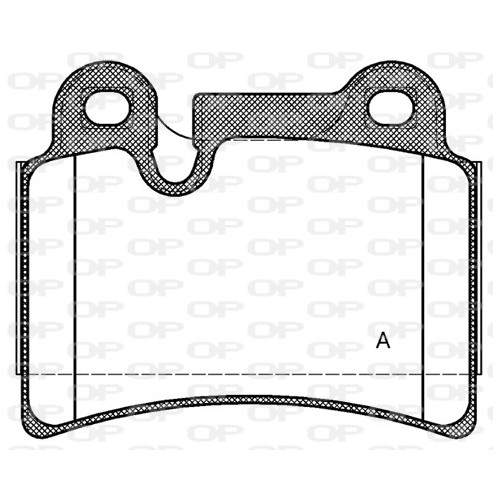 BRAKE PADS OPEN PARTS 1PCS 