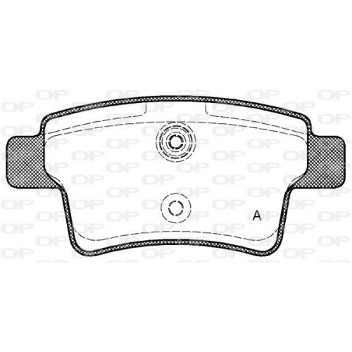 BRAKE PADS OPEN PARTS 1PCS 