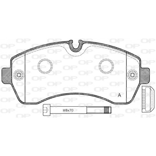 BRAKE PADS OPEN PARTS 1PCS 