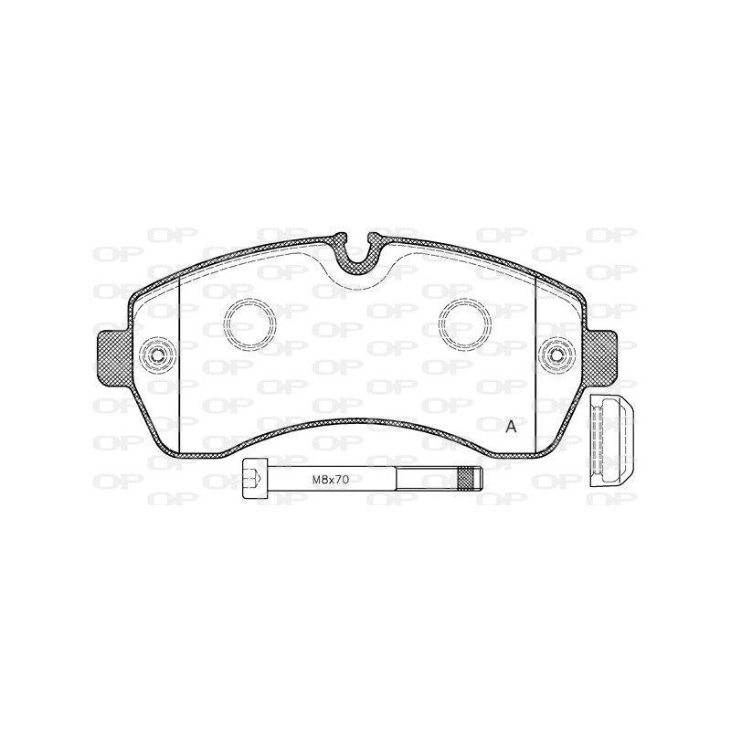 BRAKE PADS OPEN PARTS 1PCS 