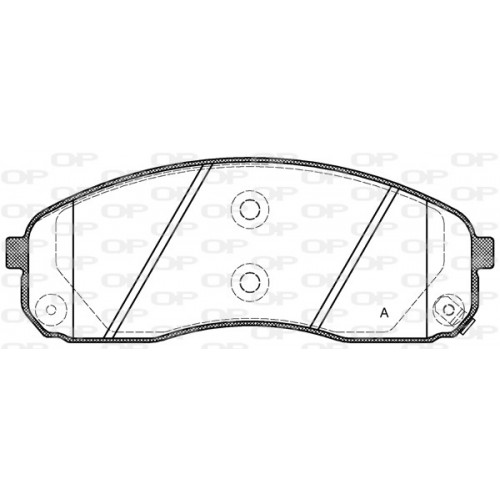 BRAKE PADS OPEN PARTS 1PCS 