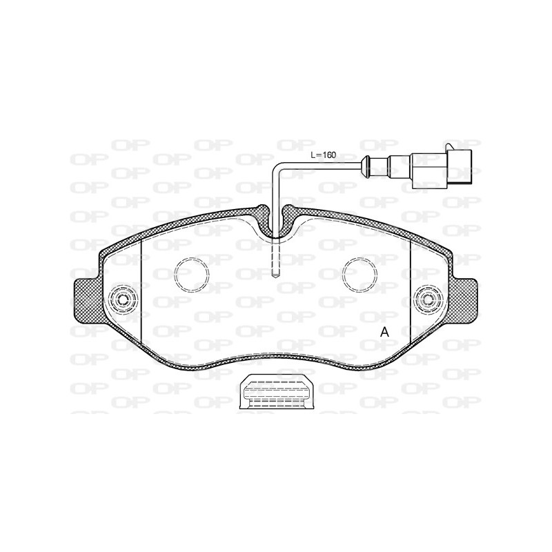 BRAKE PADS OPEN PARTS 1PCS 