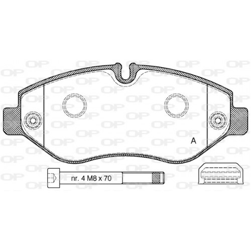 BRAKE PADS OPEN PARTS 1PCS 