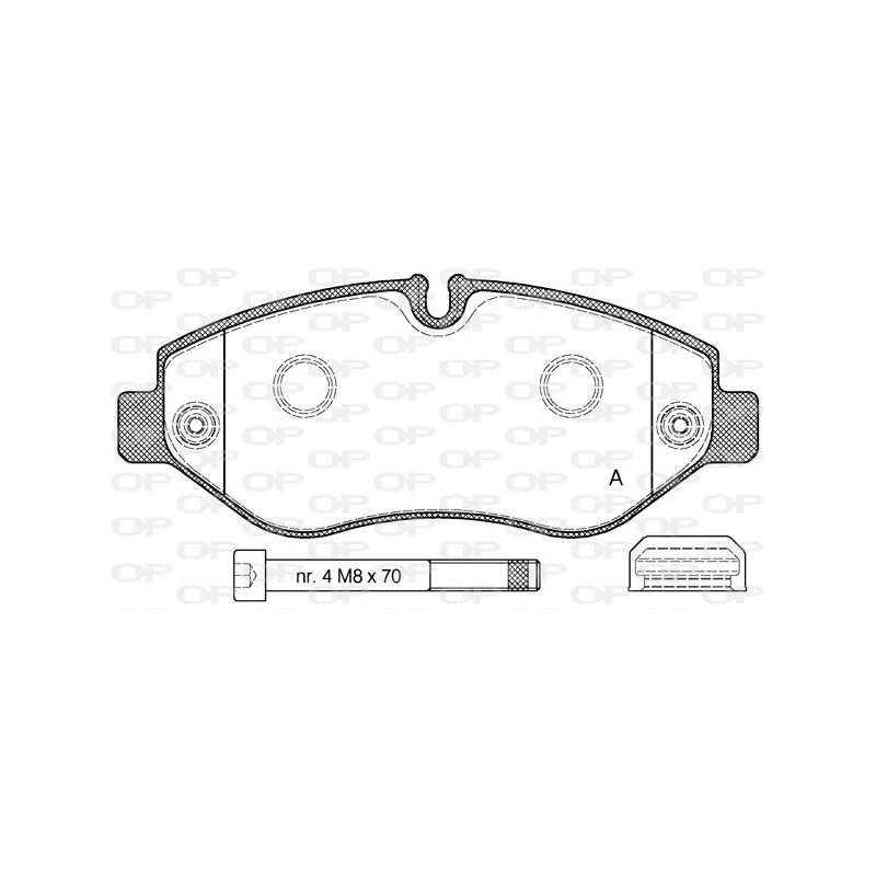 BRAKE PADS OPEN PARTS 1PCS 