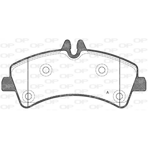 BRAKE PADS OPEN PARTS 1PCS 