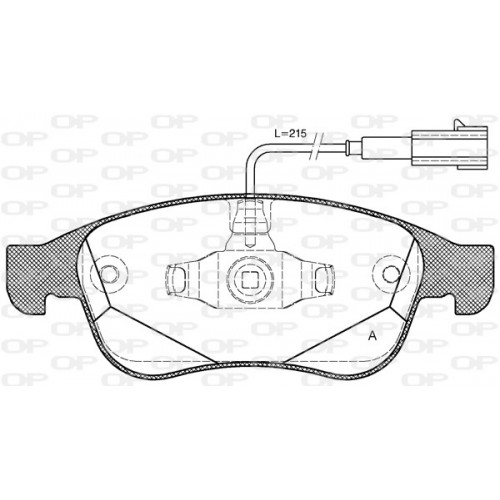 BRAKE PADS OPEN PARTS 1PCS 