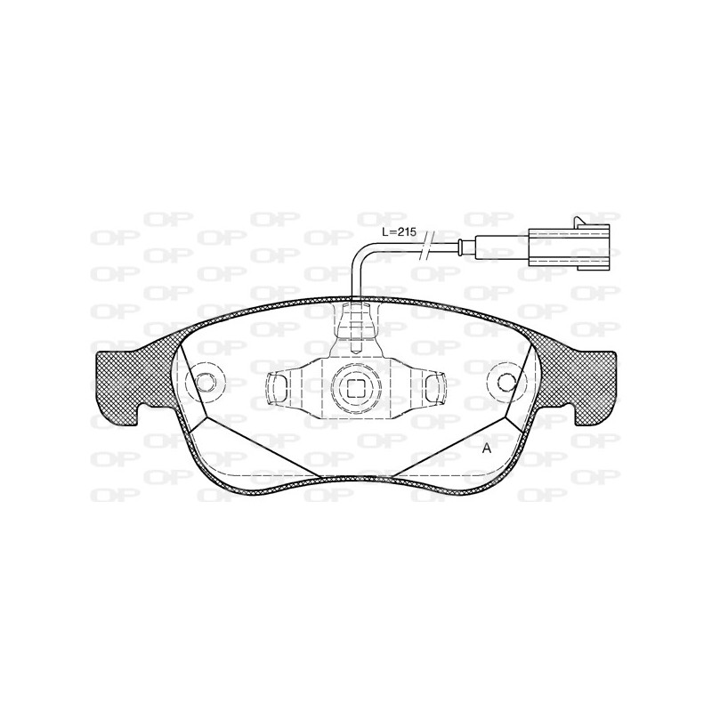 BRAKE PADS OPEN PARTS 1PCS 