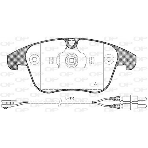 BRAKE PADS OPEN PARTS 1PCS 