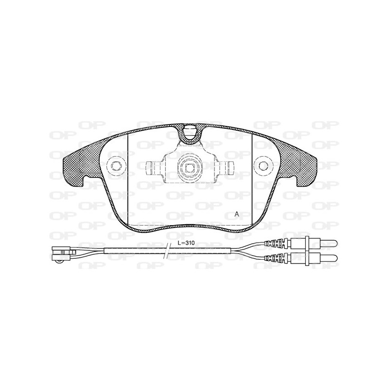 BRAKE PADS OPEN PARTS 1PCS 