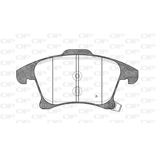 BRAKE PADS OPEN PARTS 1PCS 