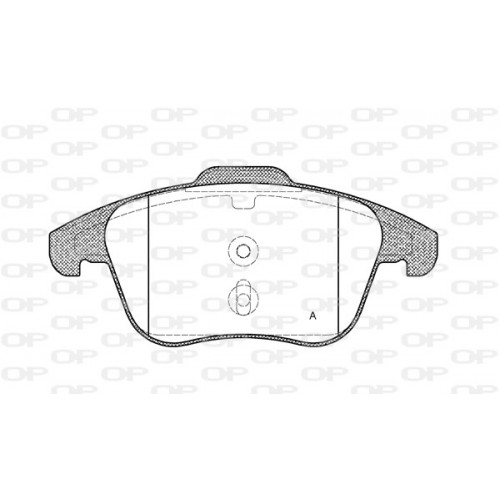 BRAKE PADS OPEN PARTS 1PCS 