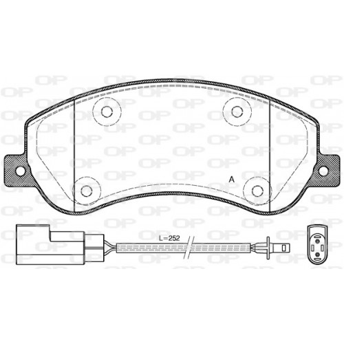 BRAKE PADS OPEN PARTS 1PCS 