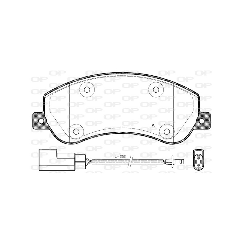 BRAKE PADS OPEN PARTS 1PCS 