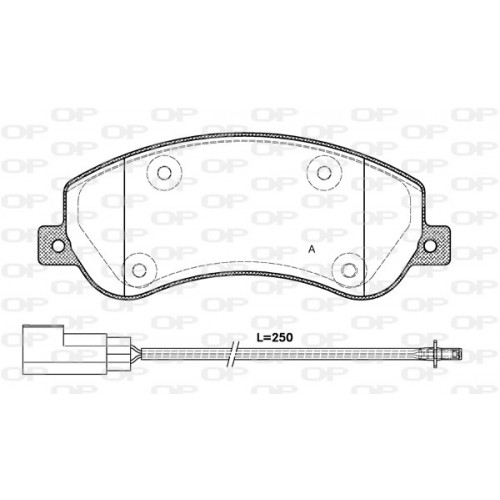 BRAKE PADS OPEN PARTS 1PCS 