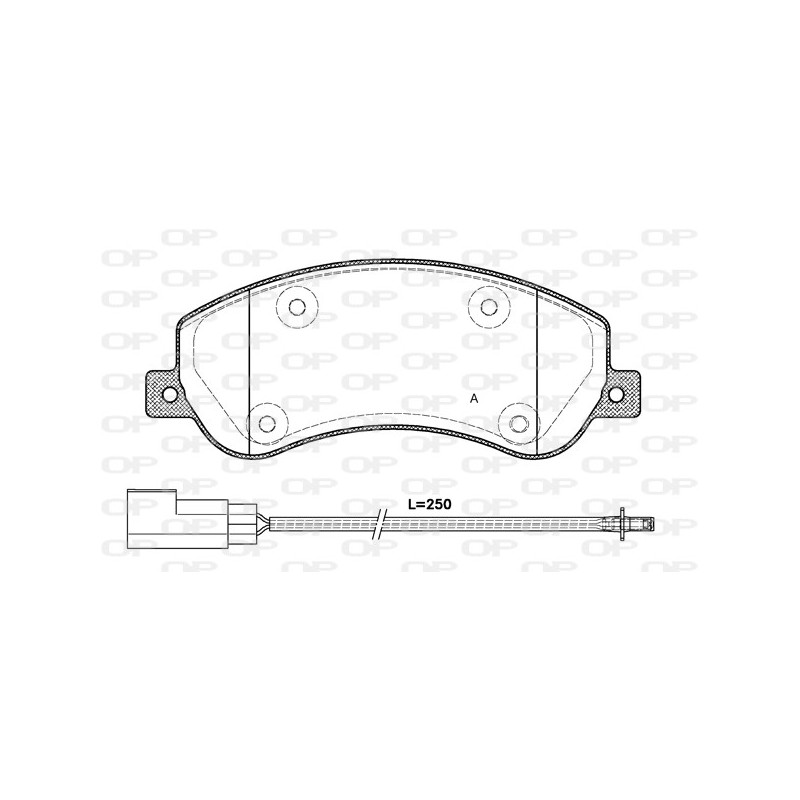 BRAKE PADS OPEN PARTS 1PCS 