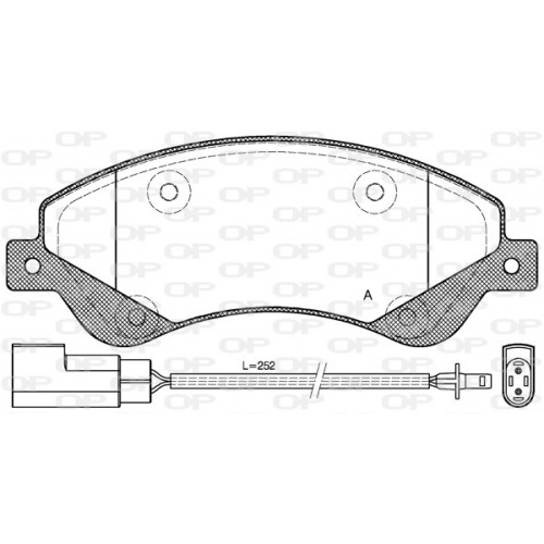 BRAKE PADS OPEN PARTS 1PCS 