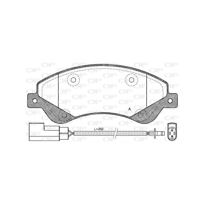 BRAKE PADS OPEN PARTS 1PCS 